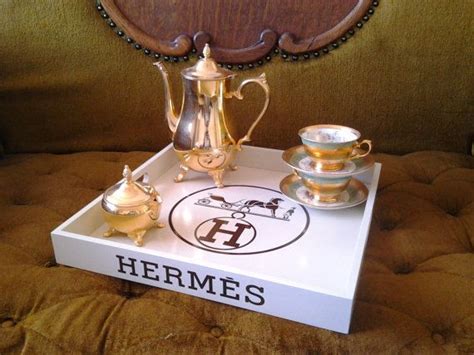 hermes serving tray|very expensive dining set hermes.